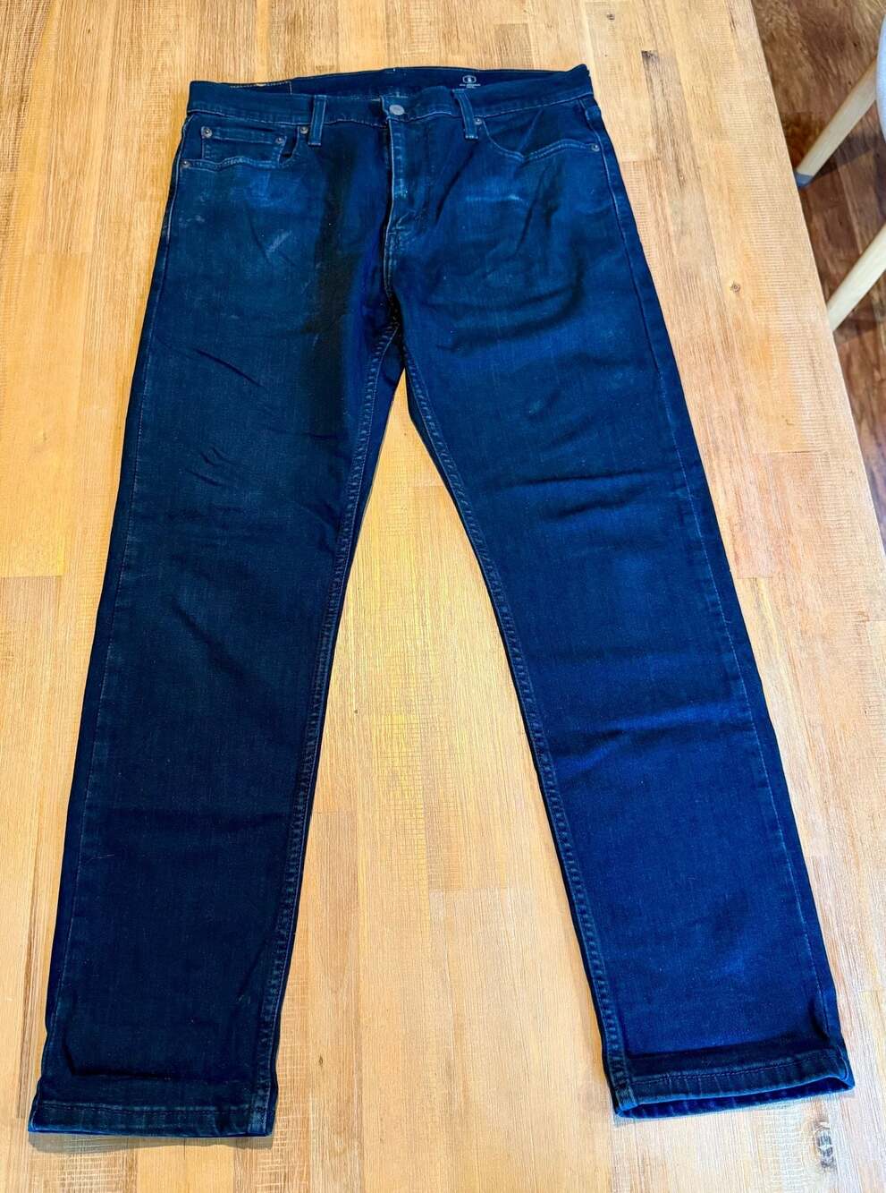 Levi's 502 All Seasons Tech Dark Wash Slim Taper Jeans Size 33x30